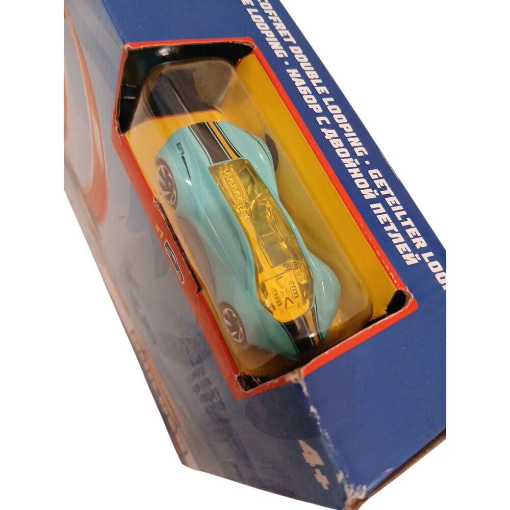 Hot Wheels Track Builder Double Looping Split Loop Pack New Sealed w 1 Car Boys - Picture 5 of 8